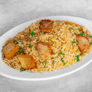 Chaufa con Cerdo en Trozos