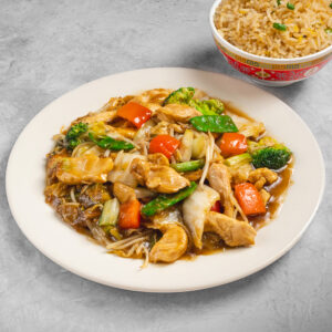 Pollo con Verduras y Chaufa - Menú